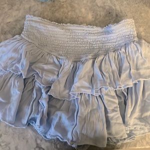 rock and rags skirt pastel blue